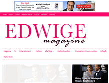 Tablet Screenshot of edwigemagazine.com
